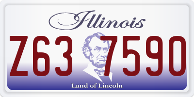 IL license plate Z637590