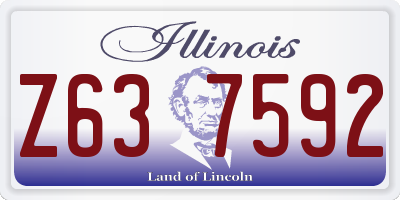 IL license plate Z637592