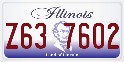 IL license plate Z637602