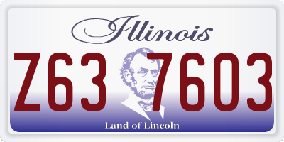IL license plate Z637603