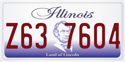 IL license plate Z637604