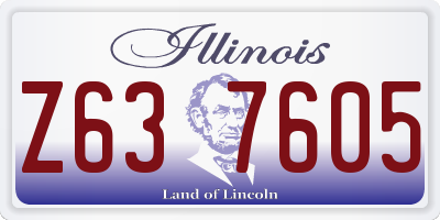 IL license plate Z637605