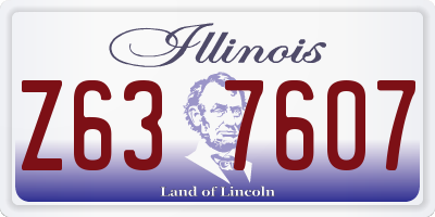 IL license plate Z637607
