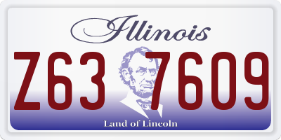 IL license plate Z637609