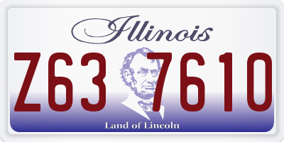 IL license plate Z637610