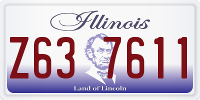 IL license plate Z637611