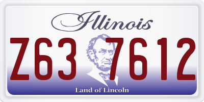 IL license plate Z637612