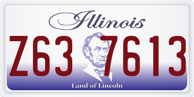 IL license plate Z637613