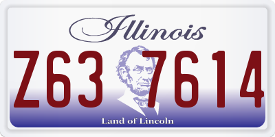 IL license plate Z637614