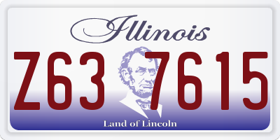 IL license plate Z637615