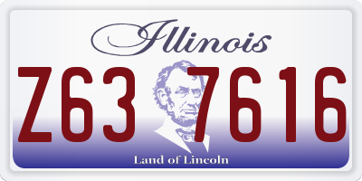 IL license plate Z637616