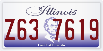 IL license plate Z637619