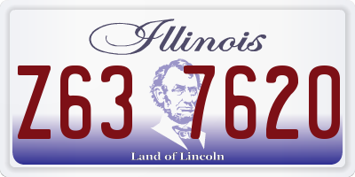 IL license plate Z637620