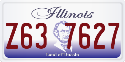 IL license plate Z637627