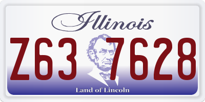 IL license plate Z637628