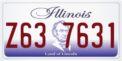 IL license plate Z637631