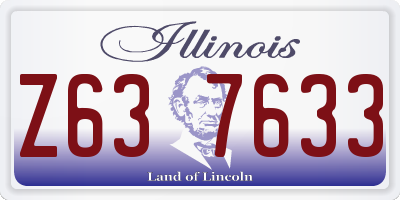 IL license plate Z637633