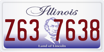 IL license plate Z637638