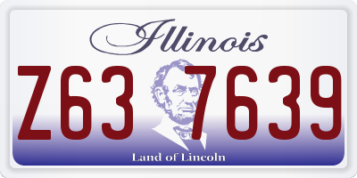 IL license plate Z637639