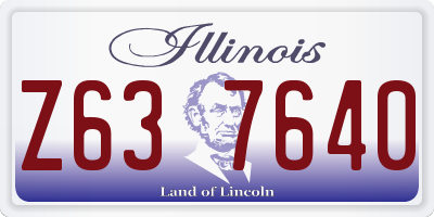 IL license plate Z637640