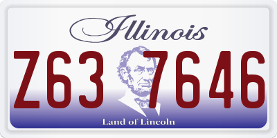 IL license plate Z637646
