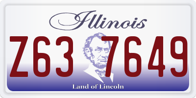 IL license plate Z637649