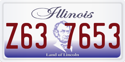 IL license plate Z637653