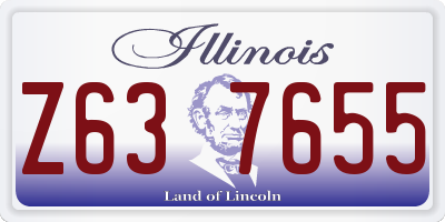 IL license plate Z637655