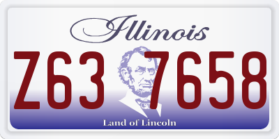 IL license plate Z637658
