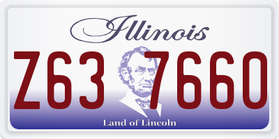 IL license plate Z637660