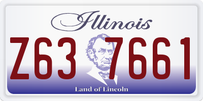 IL license plate Z637661