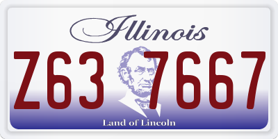 IL license plate Z637667