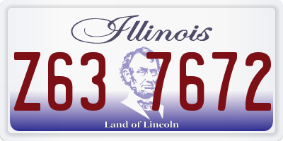 IL license plate Z637672