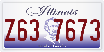 IL license plate Z637673