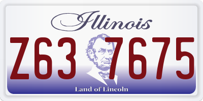 IL license plate Z637675