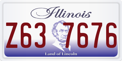IL license plate Z637676