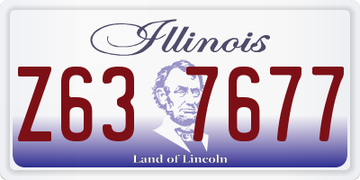 IL license plate Z637677