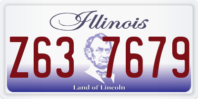 IL license plate Z637679