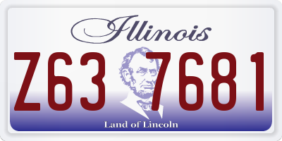 IL license plate Z637681