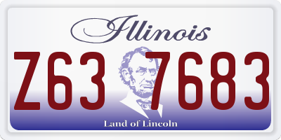 IL license plate Z637683