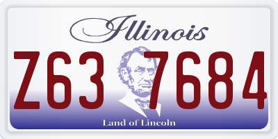 IL license plate Z637684