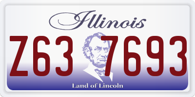 IL license plate Z637693