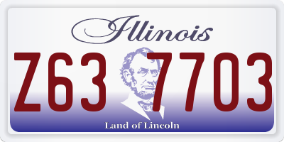 IL license plate Z637703
