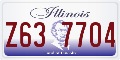IL license plate Z637704