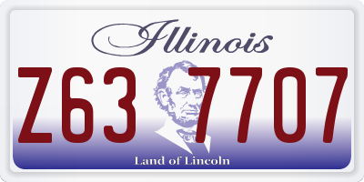 IL license plate Z637707