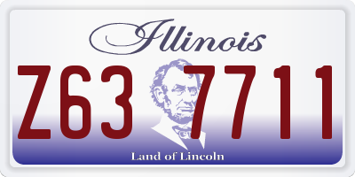 IL license plate Z637711