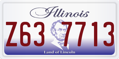 IL license plate Z637713