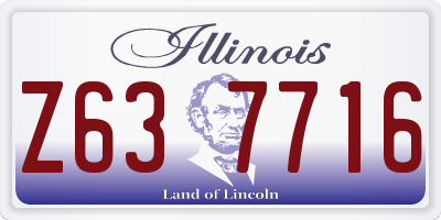 IL license plate Z637716