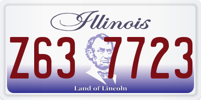 IL license plate Z637723