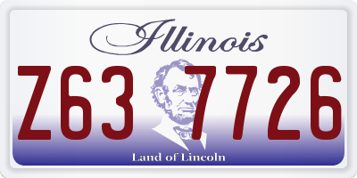 IL license plate Z637726